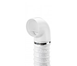 SERIE 150 SALIDA DE CAMPANA FLEXIBLE CON CODO REDONDO DE 150 mm 4052021