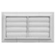 SERIE OPTIMO 150 REJILLA EXTERIOR SUPERFICIE RECTANGULAR 224x14 mm