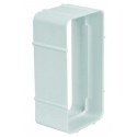 TECSY-AIR TEC404-M OPTIMO 125 union para tubo rectangular 150x70 bl.