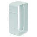 TECSY-AIR TEC404 OPTIMO 125 union para tubo rectangular 150x70 bl.