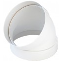TECSY-AIR TEC446-45-M OPTIMO 125 codo 45º ø 125 para tubo de