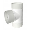 TECSY-AIR TEC482-M OPTIMO 125 derivacion "t" para AIREACION ø125 para tubo de