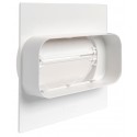 TECSY-AIR TEC493-M OPTIMO 125 union por muros c/valvula antiretorno de tubo 150x70