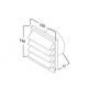 TECSY-AIR 4044044-M PERFECT 150 REJILLA DE FACHADA BLANCA